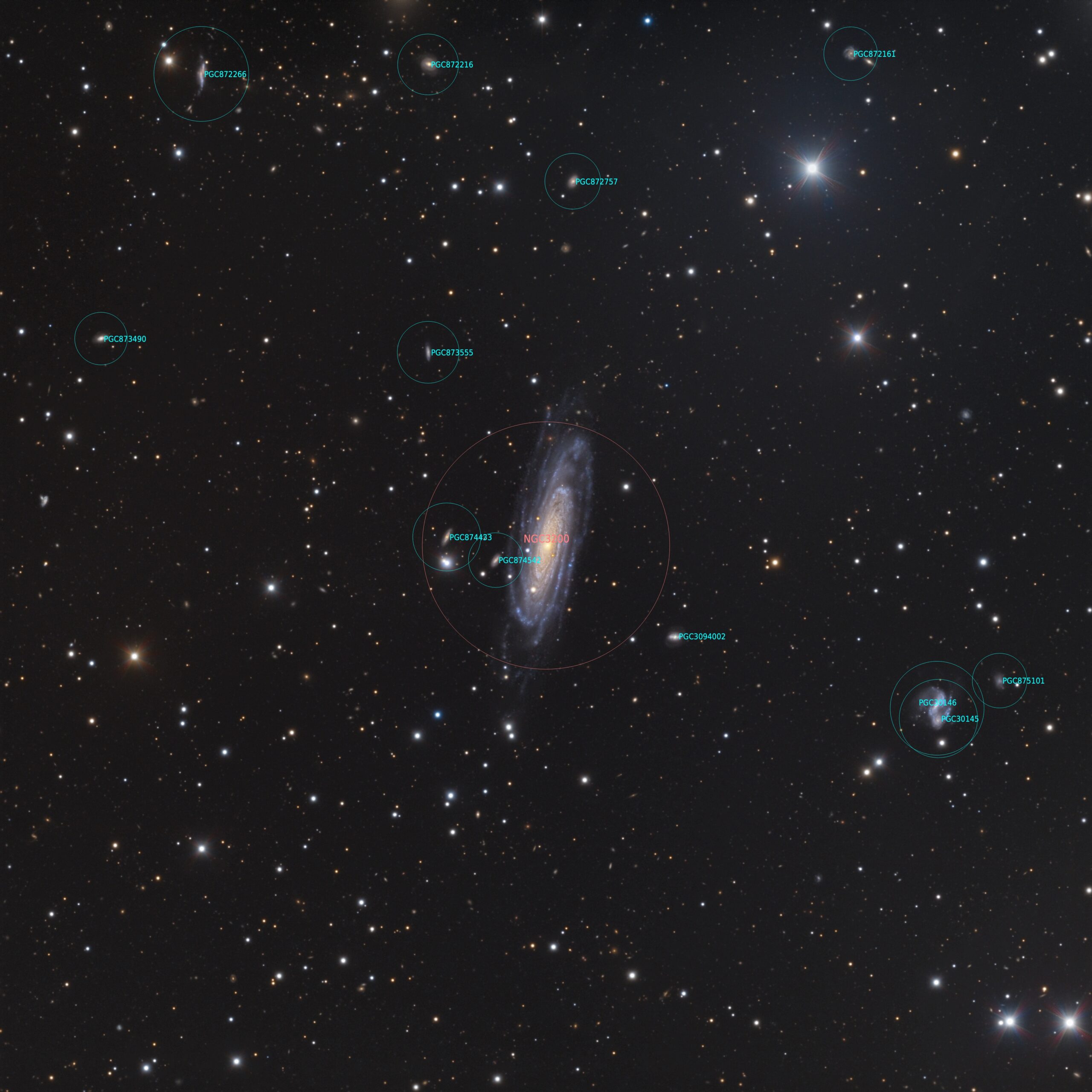 NGC 3200 annotated