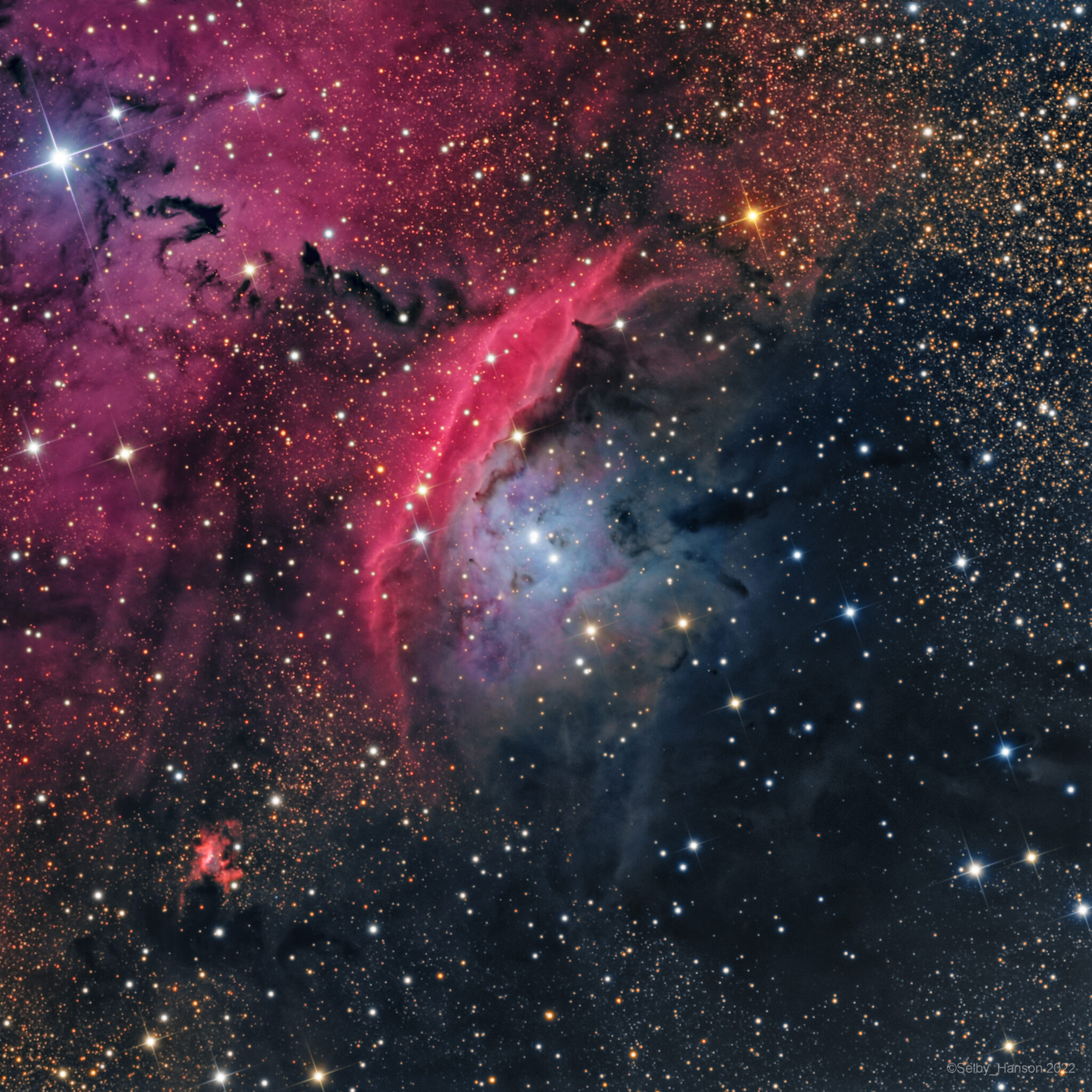 NGC 6559 – Through Light and Time